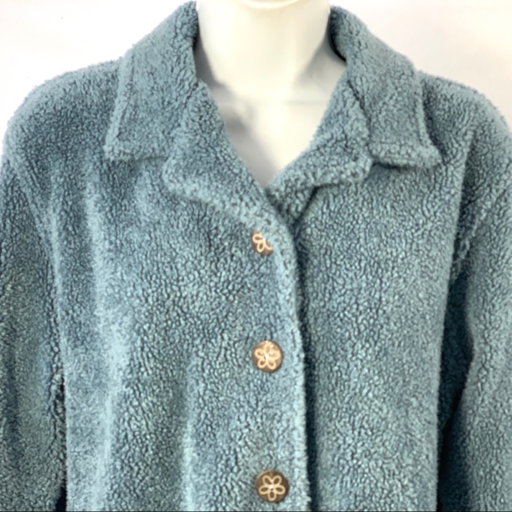 True Grit Vintage Jacket Sz M Sherpa Style Fleece - Picture 2 of 10